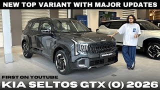 New Kia Seltos GTX Optional 2026 | NEW TOP VARIANT WITH MAJOR UPDATES | Full review 😍🔥