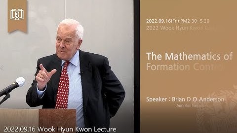 The Mathematics of Formation Control:The 5th Wook Hyun Kwon Lecture