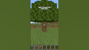 How to make a Minecraft tnt tree trap