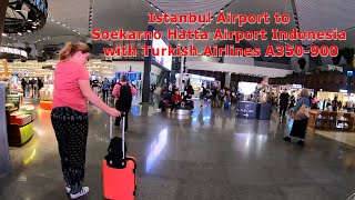 Istanbul Airport transit | Turkish Airlines A350900 | Airport walking tour | 06 Oktober 2023.