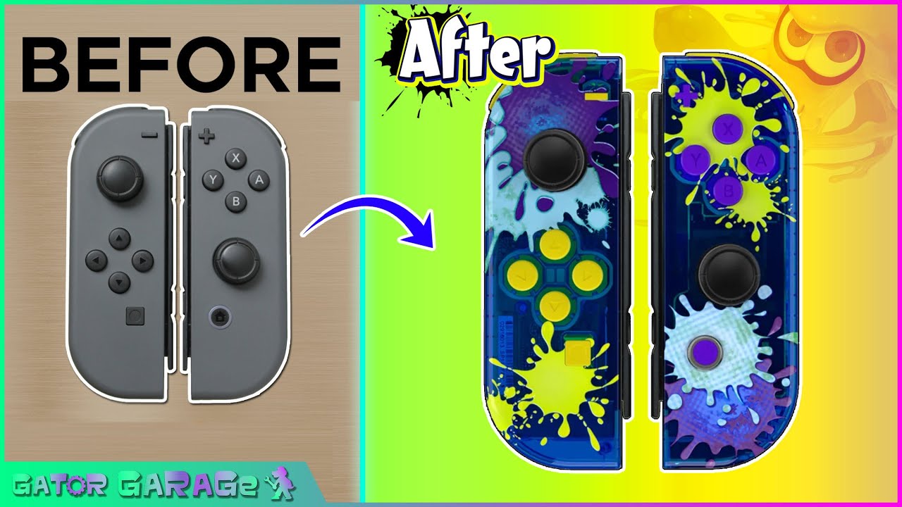 Splatoon 3 Customized Joy-cons for Nintendo Switch 