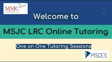 MSJC Learning Resource Center Online Tutoring Through Canvas {PISCES Platform}