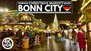 🇩🇪 Bonn Christmas Markets 2023 - Germany Walking Tour in 4K HDR 60fps