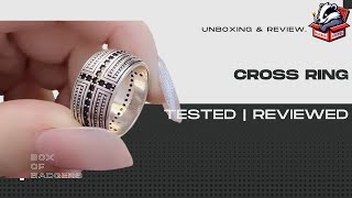 Exclusive ✝️ Black CZ Cross Ring from Aliexpress – Stylish or Just Shine    Sterling Silver Ring Review 💍 Details