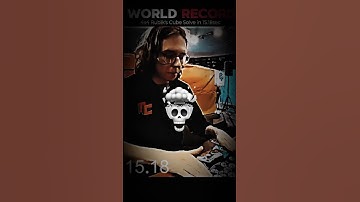 New World Record 4x4 solve in 15.18sec🤯#rubikscube