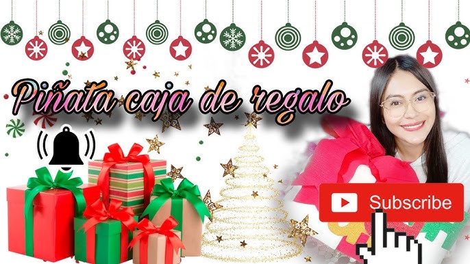 PIÑATA NAVIDEÑA EN 30 MINUTOS / CAJA DE REGALO / PASO A PASO 