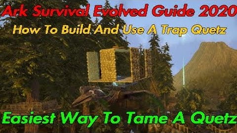 Ark Survival Evolved Guide 2020 - Easiest Way To Tame A Quetz - How To Build A Trap Quetz