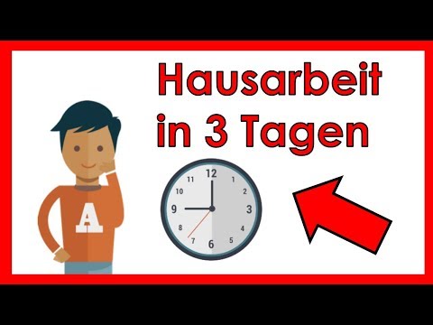 Video: So Schreiben Sie Schnell Eine Hausarbeit