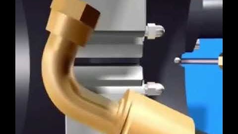Three-dimensional animation demonstration video of hydraulic hose crimping