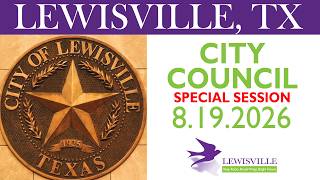 2026-08-19 City Council Special Session