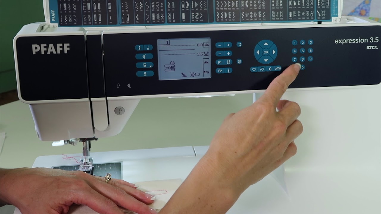 Pfaff expression 3.5 19 Tension YouTube