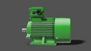 3D cad model of an electric motor 90L B3 by Freek de With