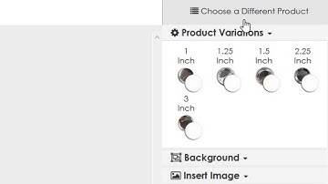 Changing Products or Size When Creating Custom Buttons