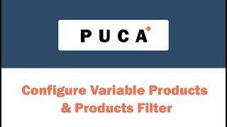 [Puca] Configure Variable Products & Products Filter