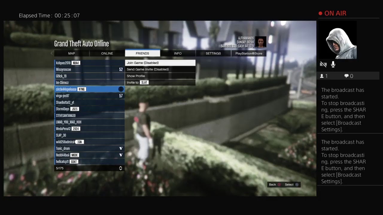 AJTHAMAN09's gta roleplay PS4 Broadcast YouTube