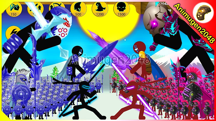 Stick Figure ⚔️ War of FINAL BOSS VAMPIRE vs❄️ICE SUPERHERO | Stick War Legacy Mod | Animugen2048