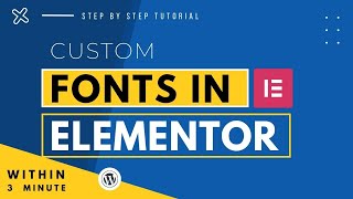 How To Add Custom Fonts In Elementor Free 2026 | Free Elementor Custom Fonts Without Pro