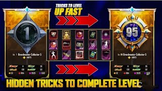 New Collection Level Rewards | Level 1 To Level 95 | Trick To Level Up Faster PUBGM