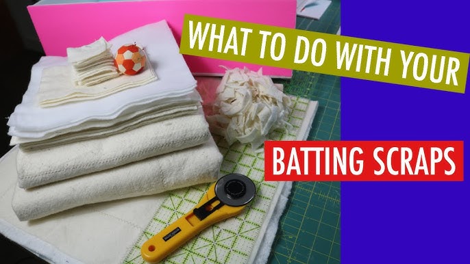 Joining Batting Scraps to Make Larger Pieces - {michellepatterns.com}