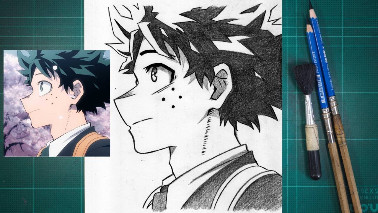 How To Draw DEKU Step by Step Easy | Anime Drawing Tutorial for Beginners