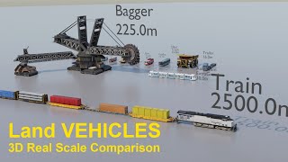 Land VEHICLES | 3D Real Scale Comparison