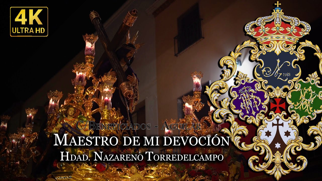 [4K] Maestro de mi devoción | Nazareno en Calle Beneficiados - Aguilar | Salida Extraordinaria 2025