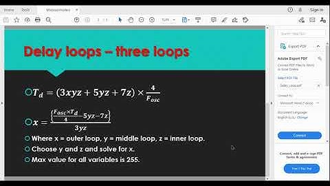 Delay Loop Tutorial for PIC18 Microcontrollers in Assembly