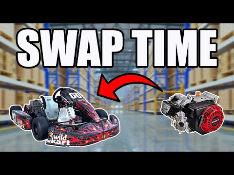 Race Kart Gets an ENGINE SWAP! (Predator Ghost 212cc Install)