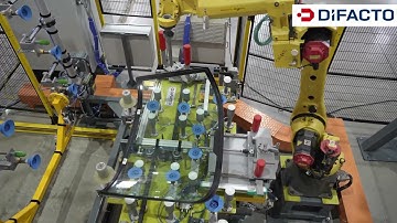 Glass Gluing Cell Automation | DiFACTO Robotic Windshield Bonding