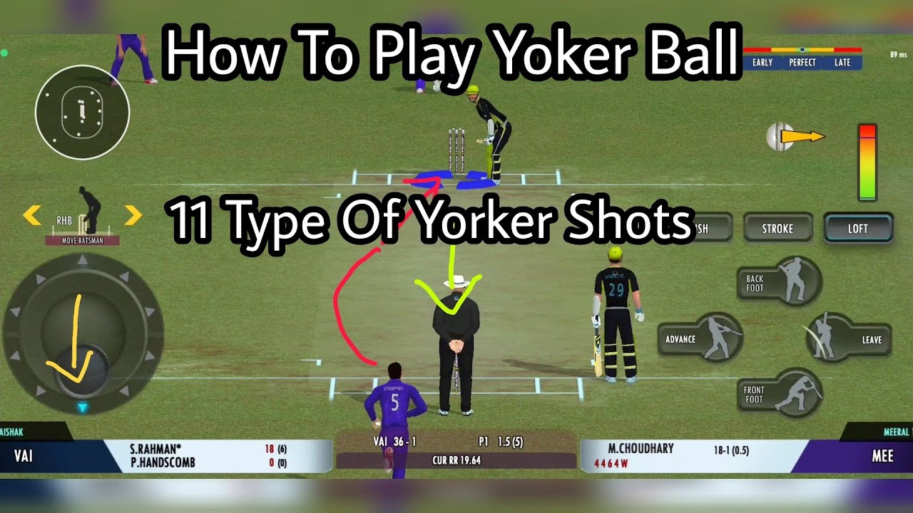 RC 22 How To Play Yorker Shots - YouTube