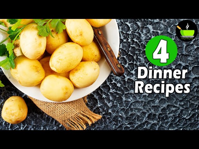 4 Dinner Recipes  | Easy Dinner Recipes | Indian Dinner Plan | Dinner Ideas | Restaurant Style | She Cooks