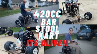 How to build a bar stool racing kart frame | Welding | Part 4