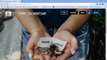 Payment gateway integration | The Sparks Foundation |