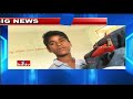 Vikarabad boy sketches with feet