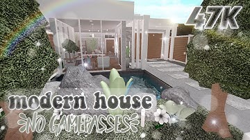 Bloxburg House Ideas No Gamepasses - roblox modern house hlxburg