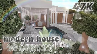Roblox | Bloxburg: 47k Modern House (No Gamepasses-READ DESCRIPTION) | House Build