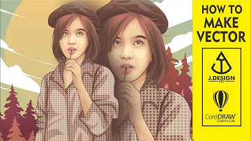 VECTOR ART BEAUTIFUL GIRL CHARACTER USING COREL DRAW | SpeedArt