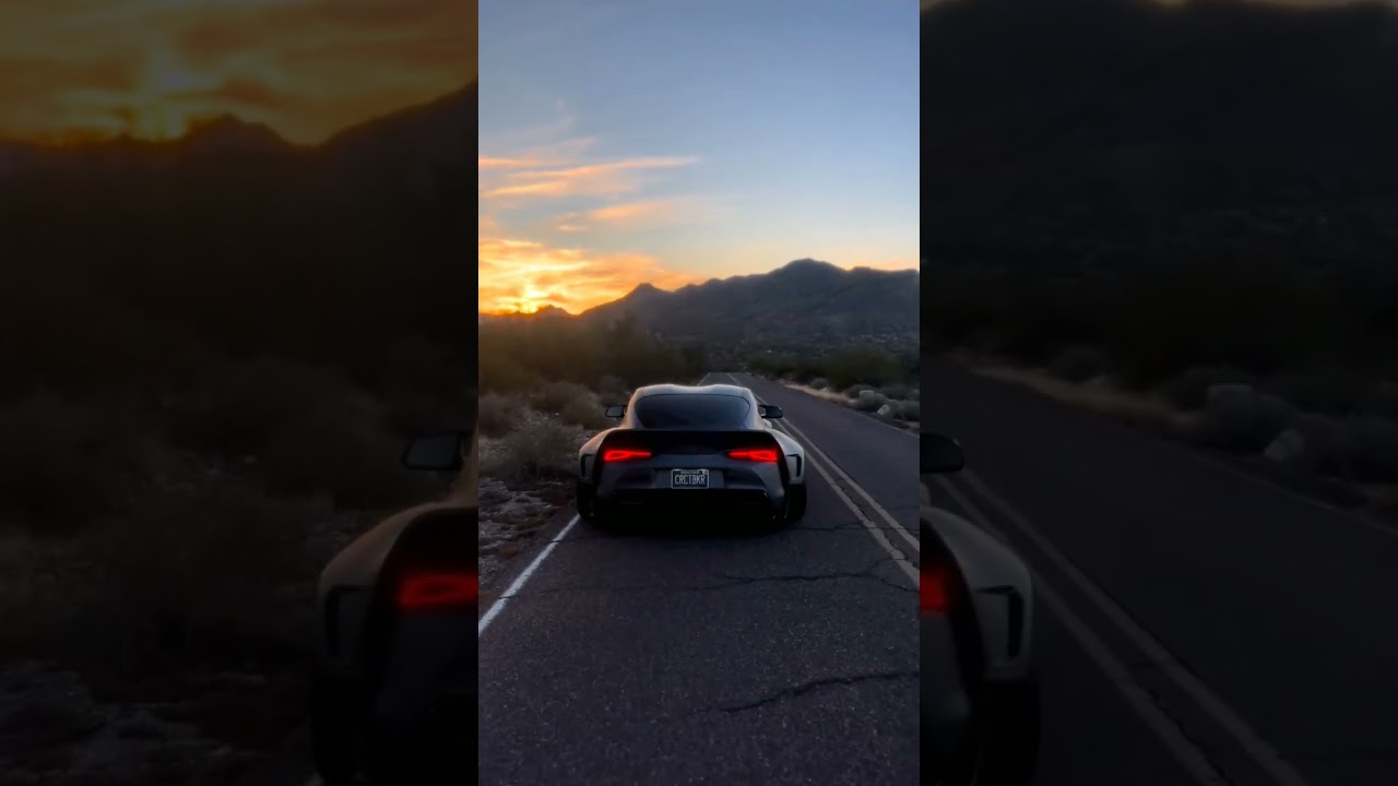 Toyota Supra sunset 🌇🥵