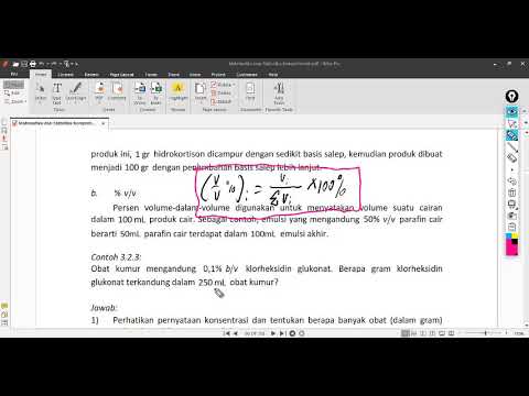 Video: Apakah konsentrasi itu persentase?