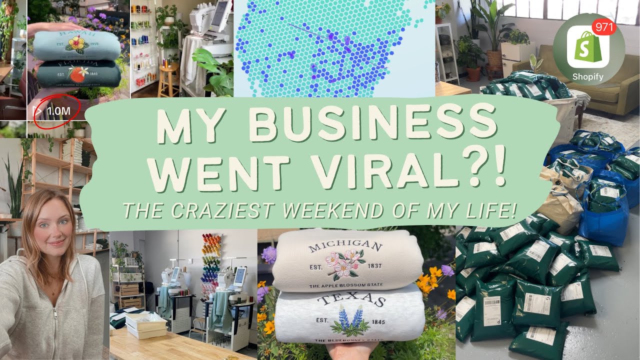 My small business went viral?! The CRAZIEST and BEST weekend of my life owning an apparel brand!