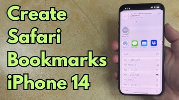 How to Create Safari Bookmarks on iPhone 14 - Step by Step