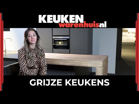 Video: Grijze Keukens (84 Foto's): Een Set In Grijstinten In Het Interieur Van De Keuken, Meubeldesign Met Een Witte Bovenkant En Een Lichtgrijze Onderkant