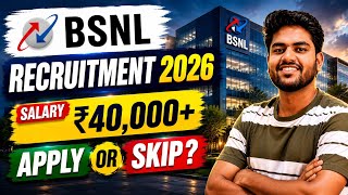 Bsnl Recruitment 2026 For Jto Role  Bsnl Jto Notification Salary U0026 How To Apply