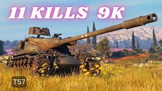 T57 Heavy 11 Kills 9K Damage & T57 - 10K Damage World of Tanks  #wot #worldoftanks