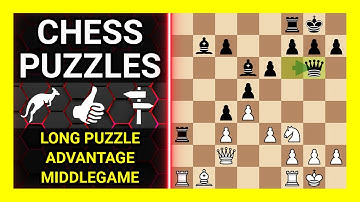 Chess Puzzles to Practice. Themes: Long puzzle, Advantage, Middlegame. Learn Chess