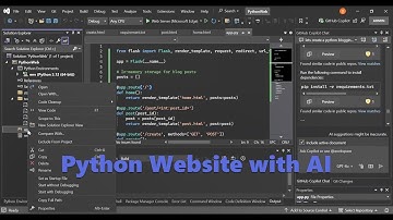 Python Web App: Visual Studio 2022 Meets GitHub Copilot