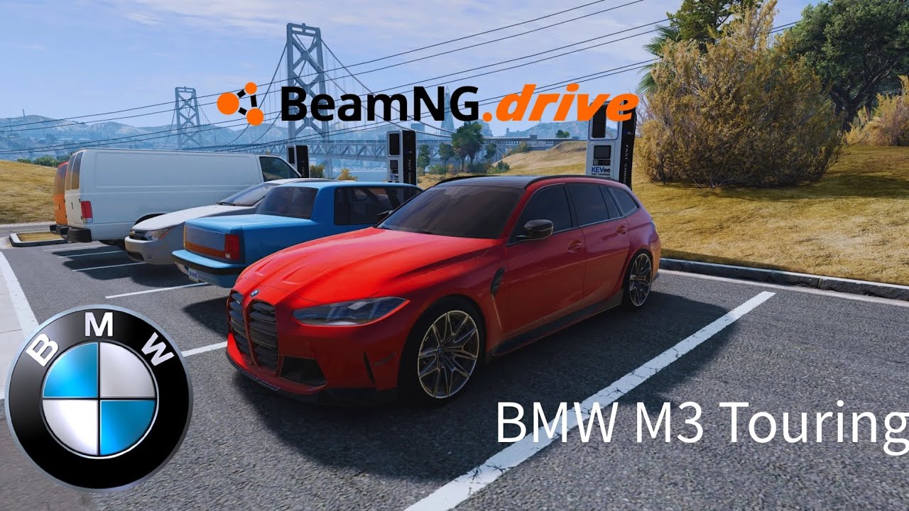 Driving the BMW M3 Touring in BeamNG 