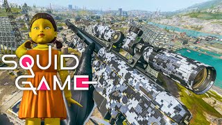 CALL OF DUTY: WARZONE SQUID GAMES SNIPER GAMEPLAY! (NO COMMENTARY) screenshot 2
