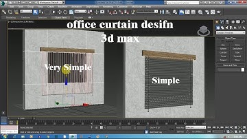 MAKE CURTAIN 3d max tutorial cloth modifier II cloth animation 3D MAX II How to create a Curtain