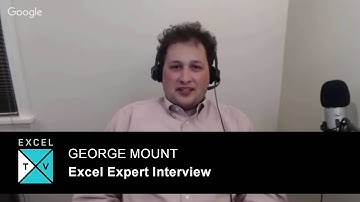 George Mount - How to Get Hired With Excel